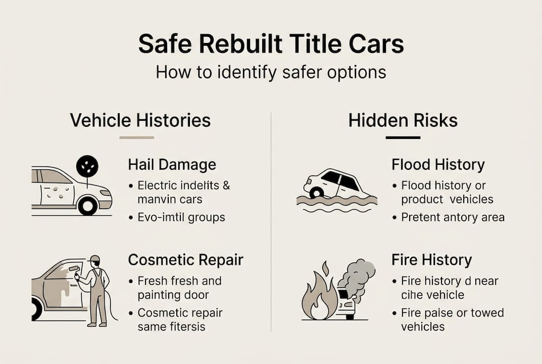 Infographic rebuilt title car safety tips