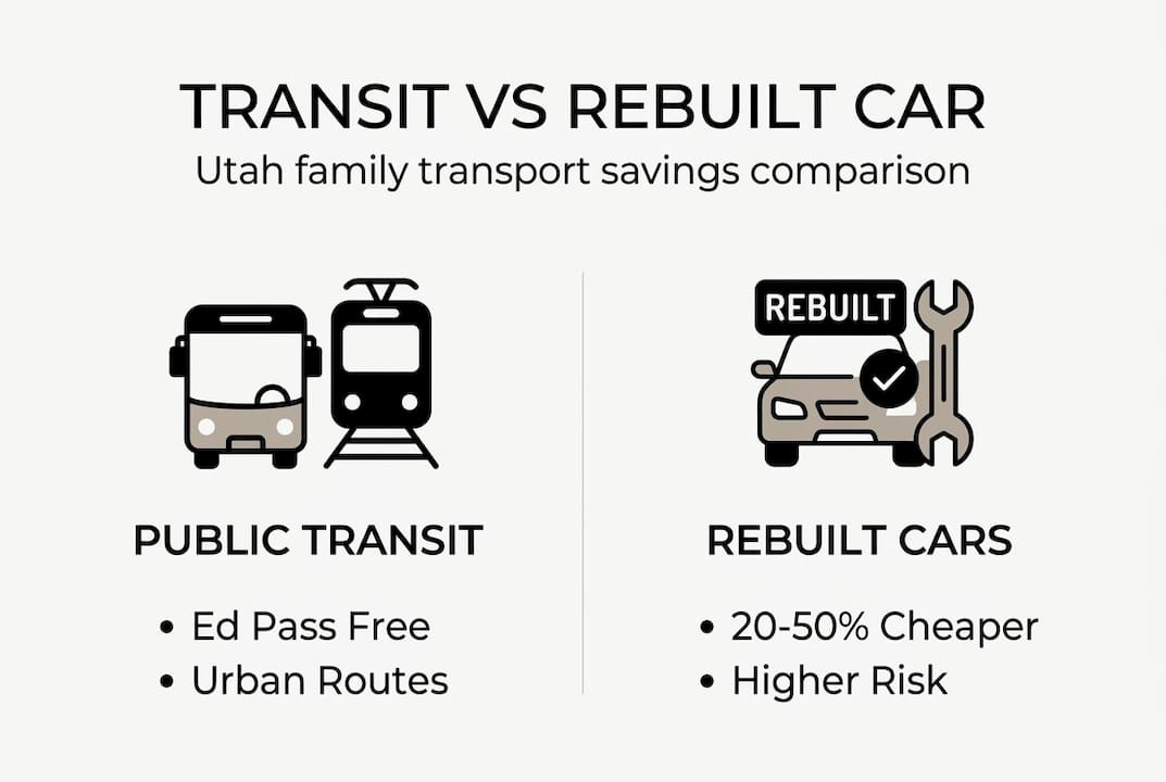 Infographic compares Utah transit and rebuilt cars