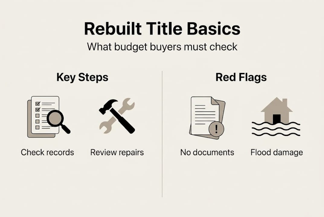 Infographic of rebuilt title basics