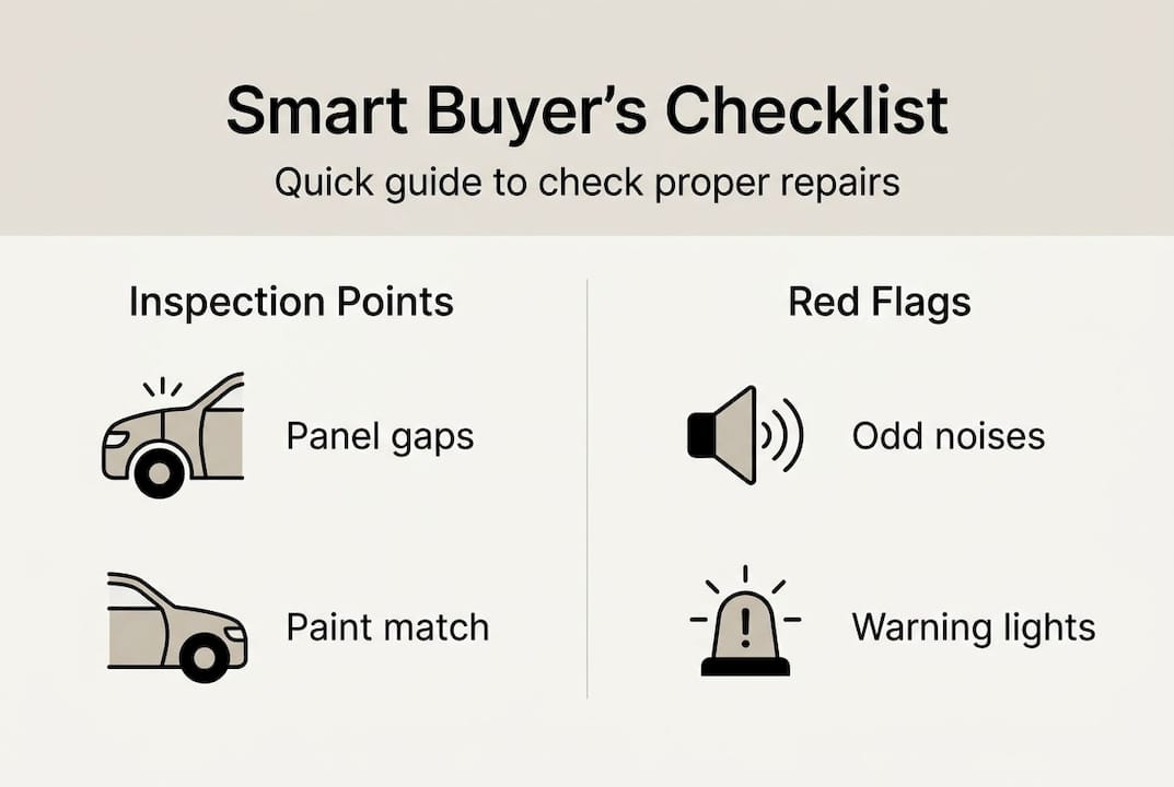 Infographic smart buyer’s vehicle repair checklist