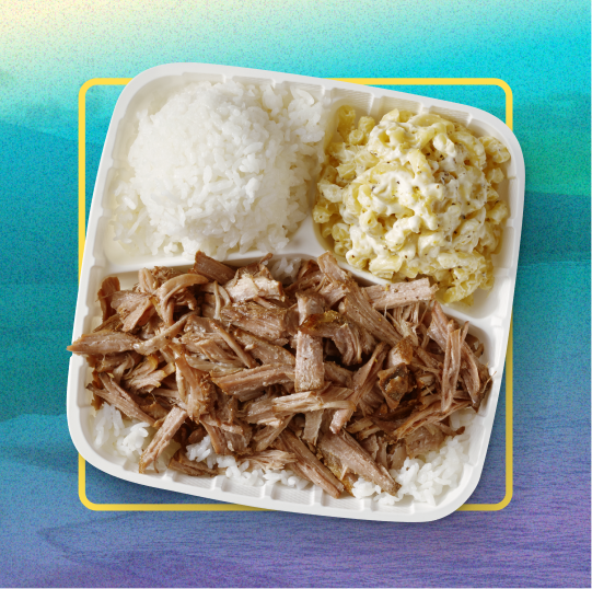 A classic plate lunch.