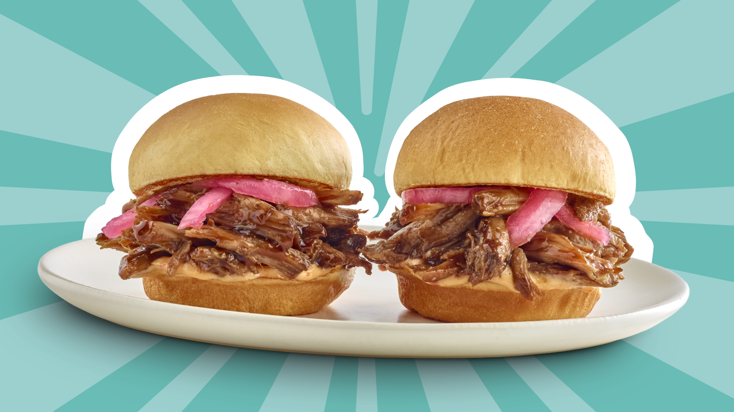 A pair of Pineapple Luau Sliders