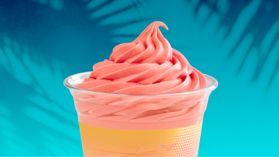 Strawberry Guava Dole Soft Serve