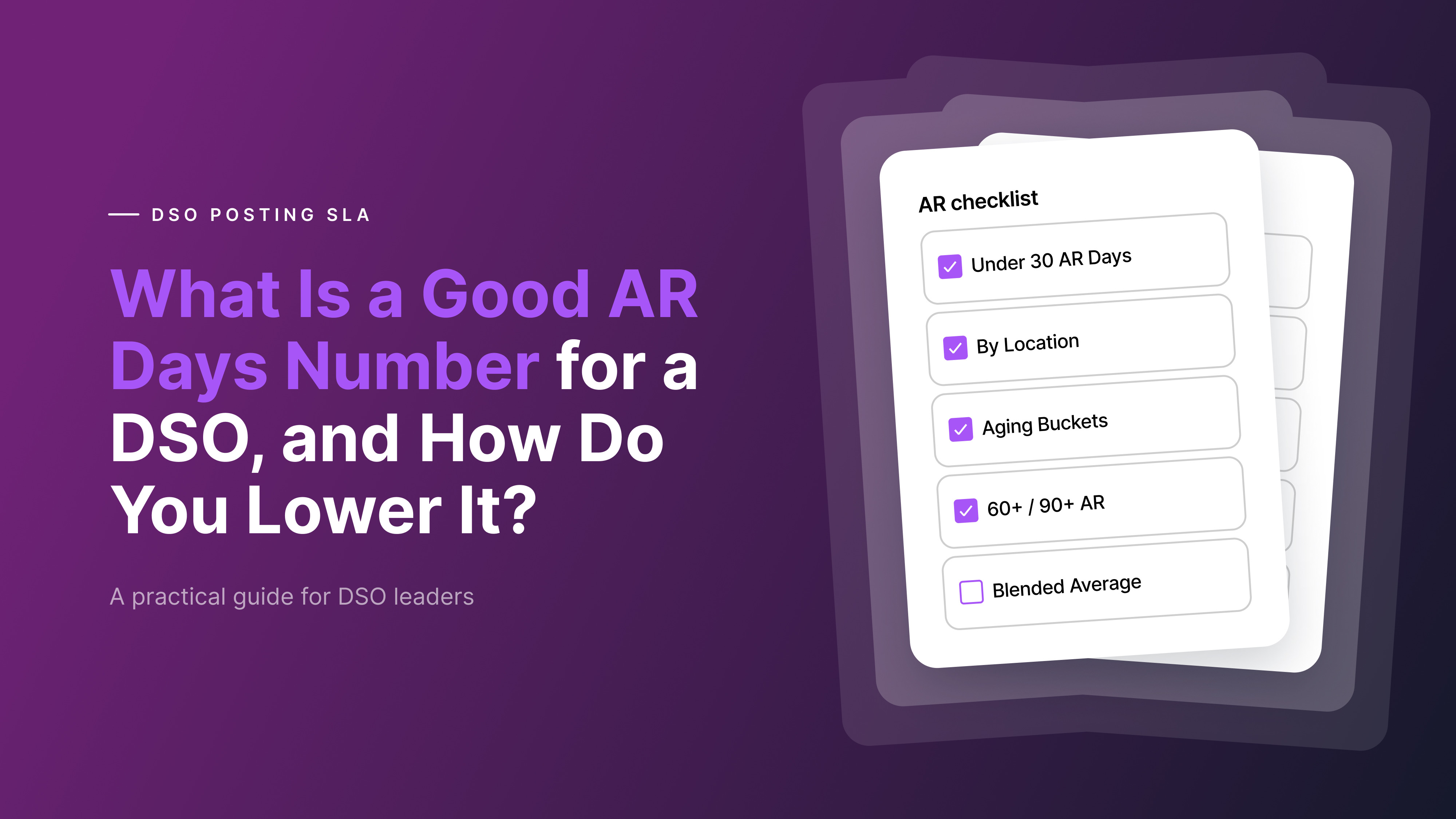 What Is a Good AR Days Number for a DSO? (And How to Lower It)