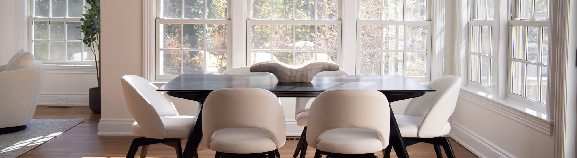 Formal dining room design by interior designer