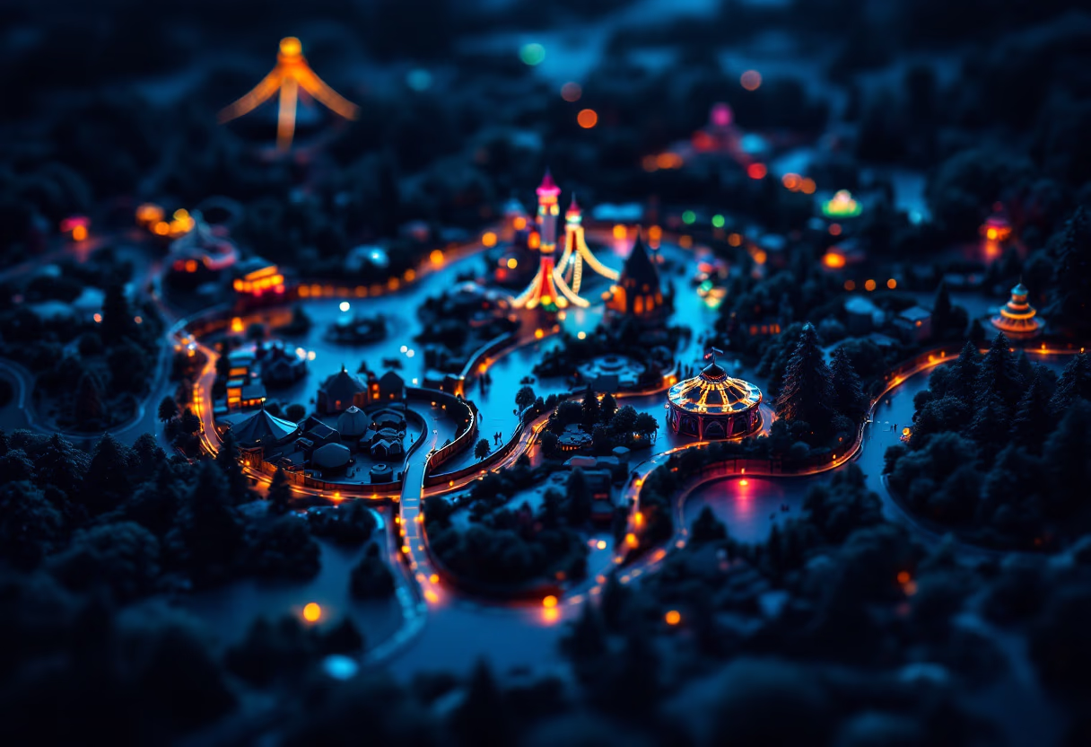 image of park map (for an amusement park)