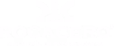 Logo de Rocacero en letras color blanco.
