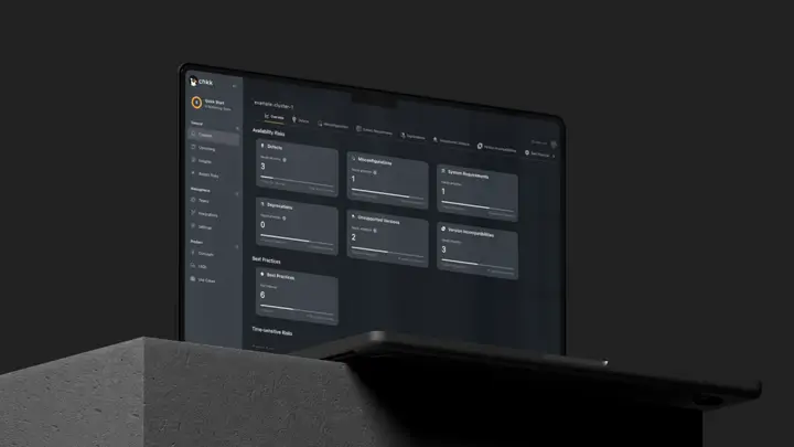 Chkk dashboard highlighting the eks-prod-1 cluster