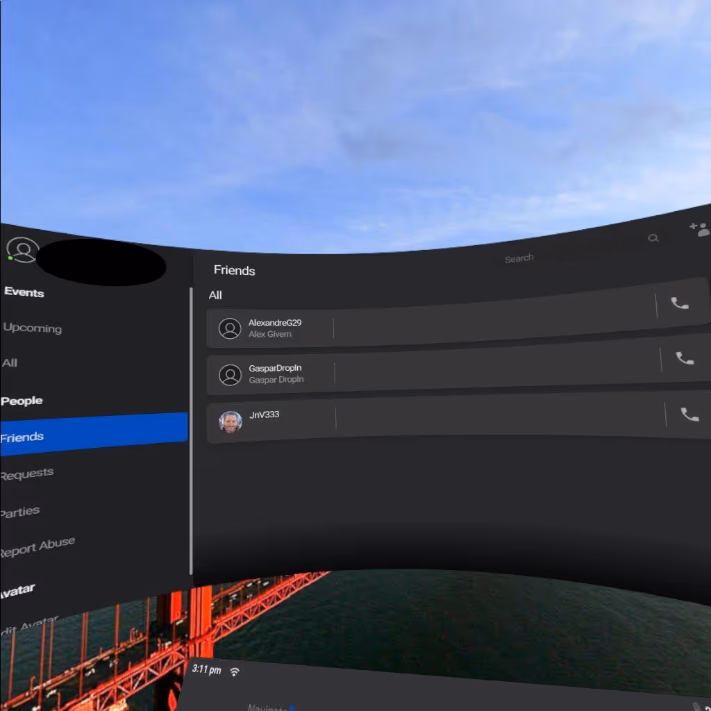 step 3 - this is the friend dashboard - hoppin