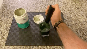 Preparing my Enso Superfoods greens powder