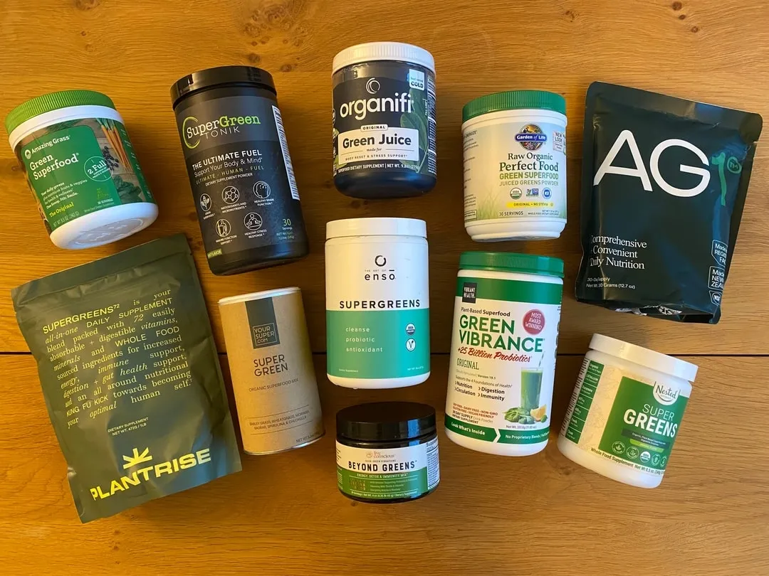 All superfood greens powder I tested