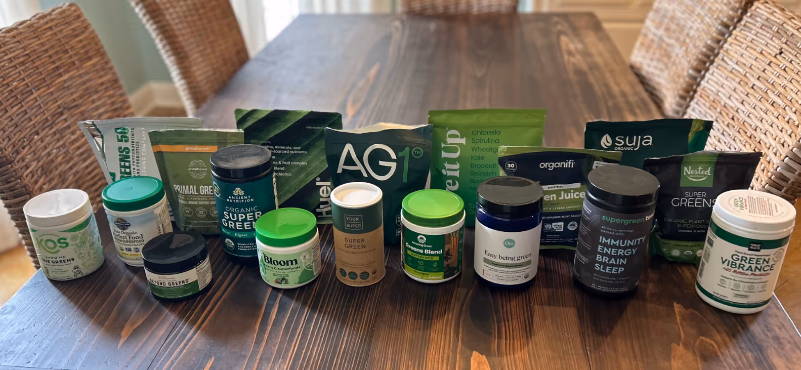 All superfood greens powder I tested
