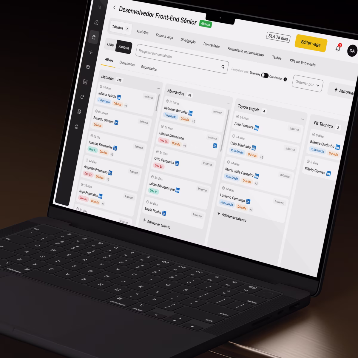 Plataforma InHire eliminando planilhas no processo seletivo Enterprise