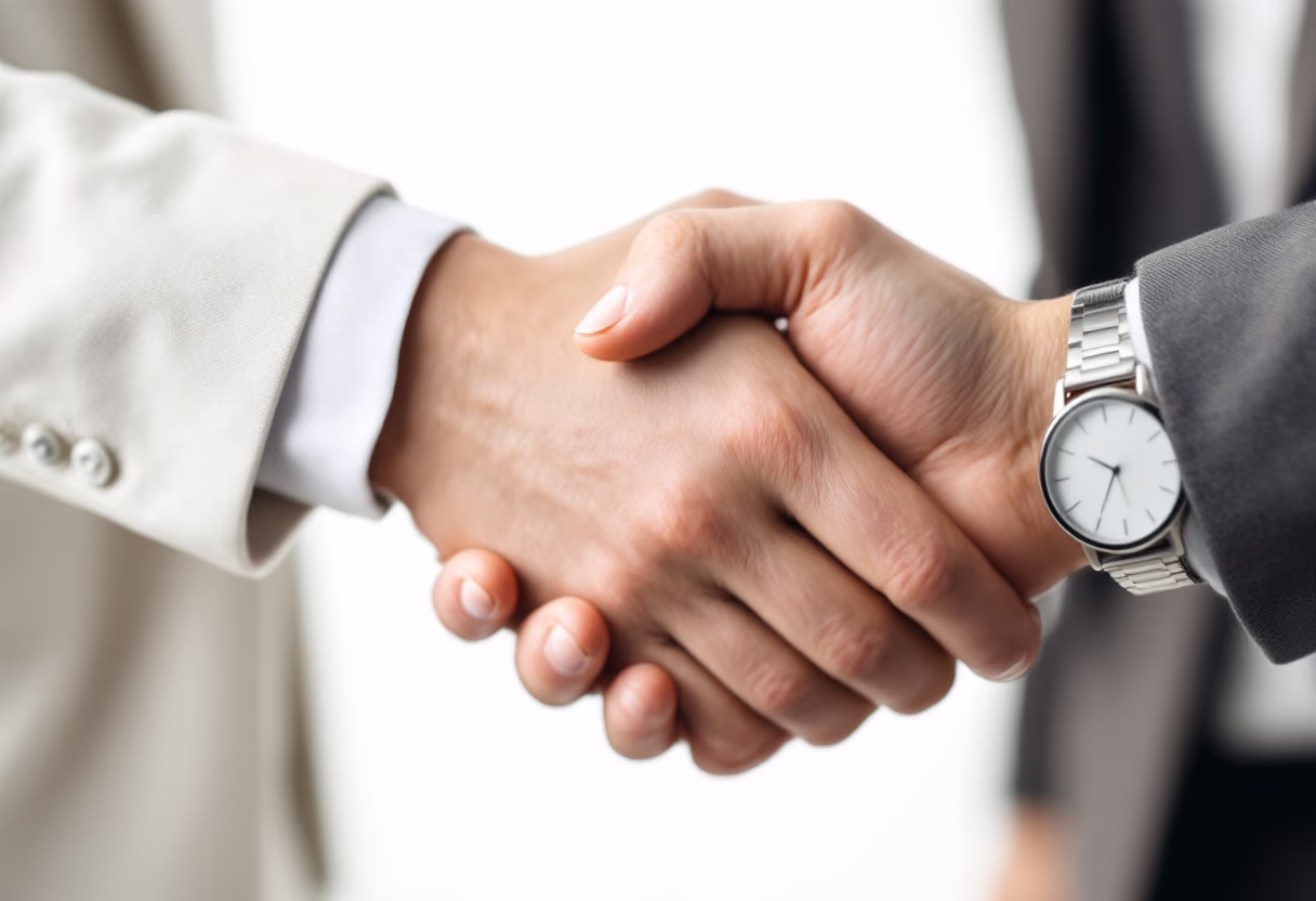 background image of handshake (for a financial advisor)