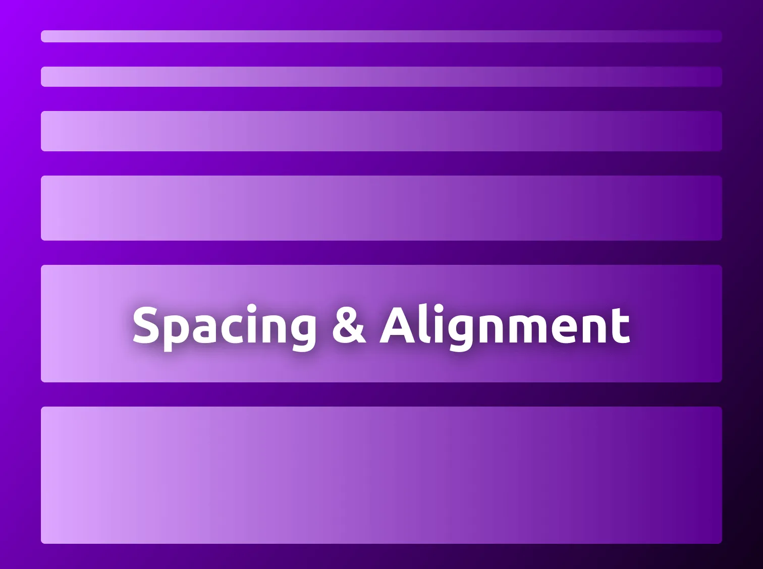 Different sized rectangles simulating proper spacing and alignment blocks typically used for website style guides