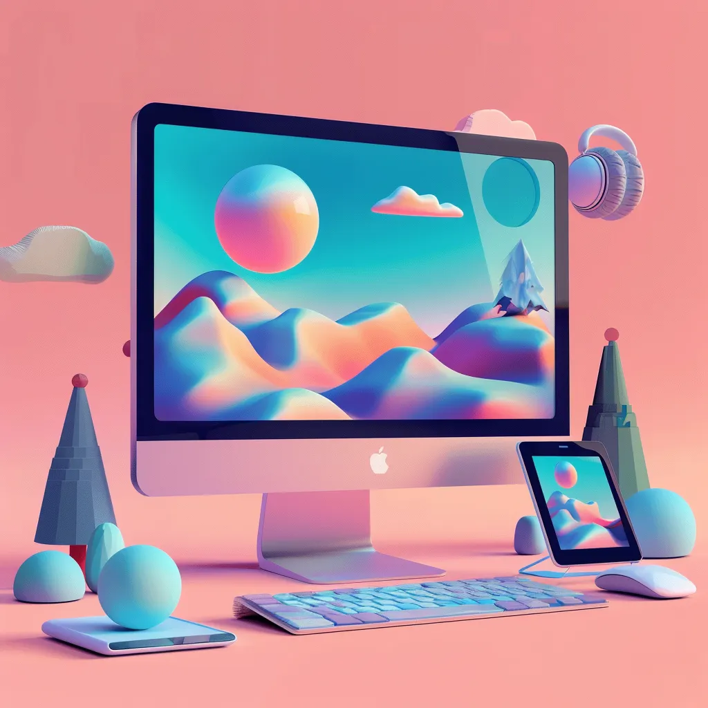 A Futuristic looking computer 