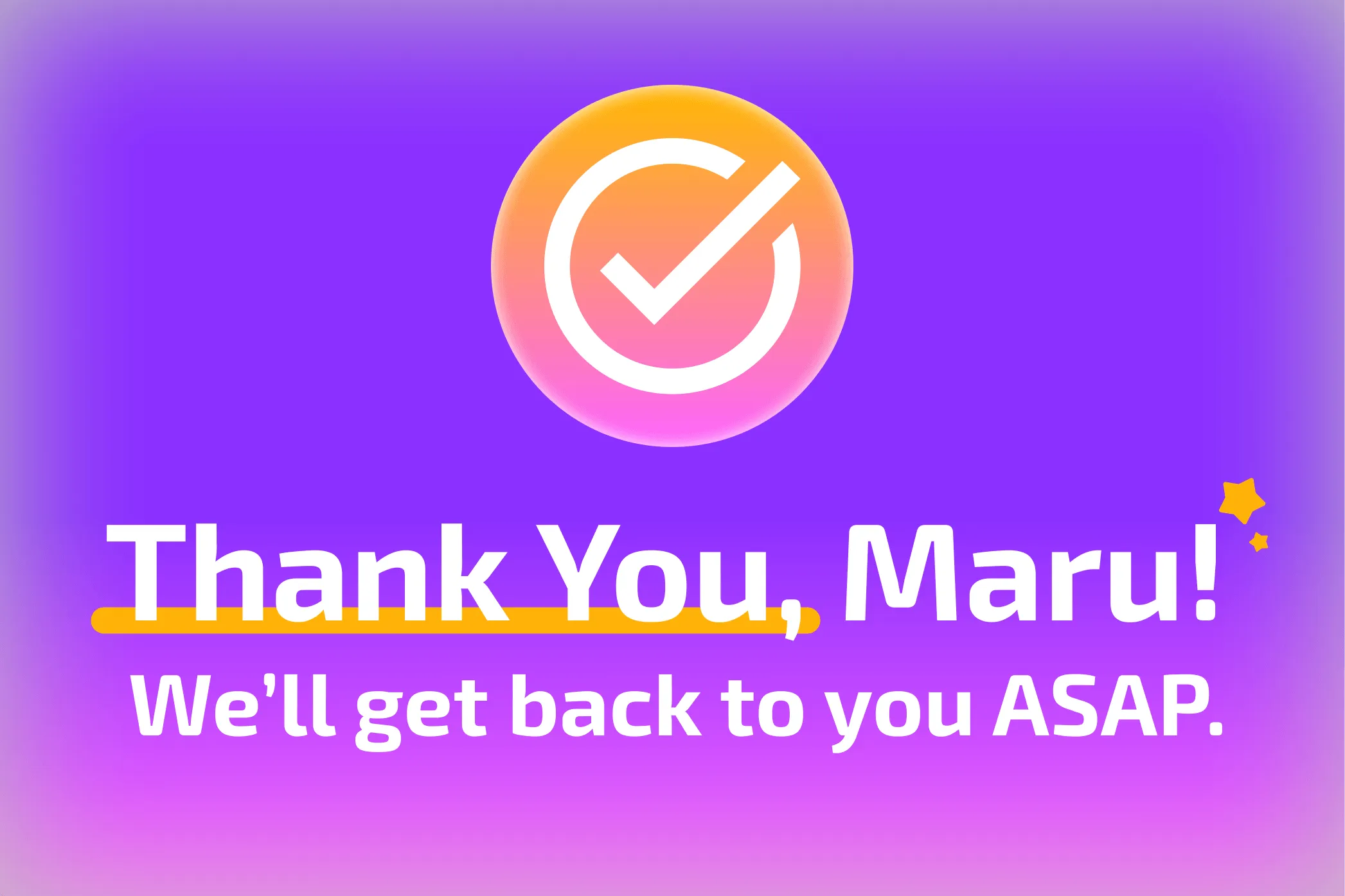 Thank Your Users By Name On Form Submit