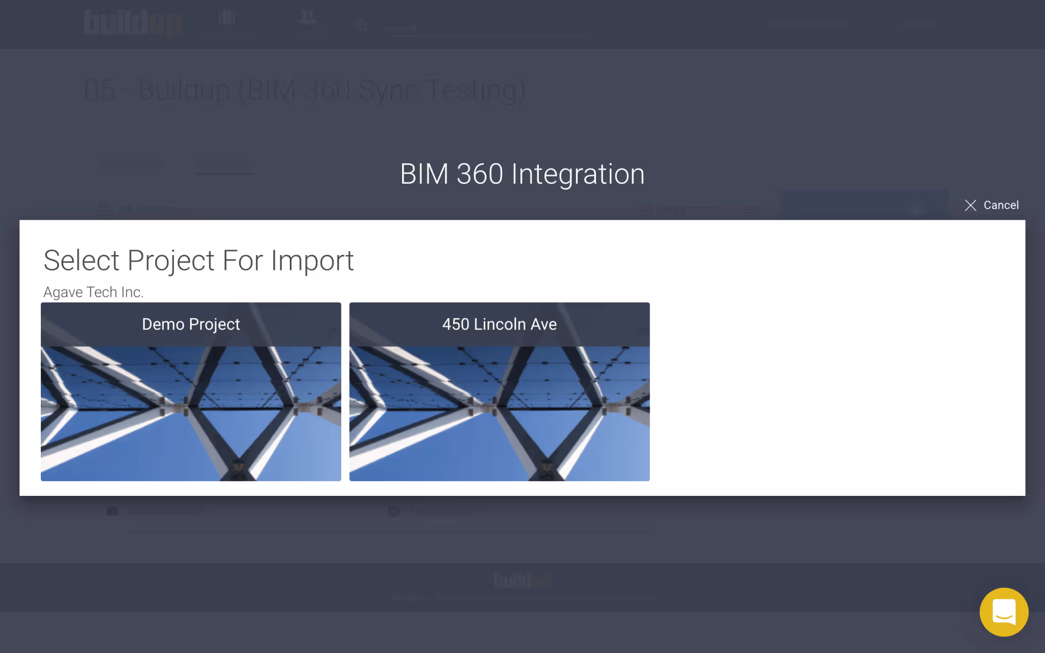 Select a Project to Import