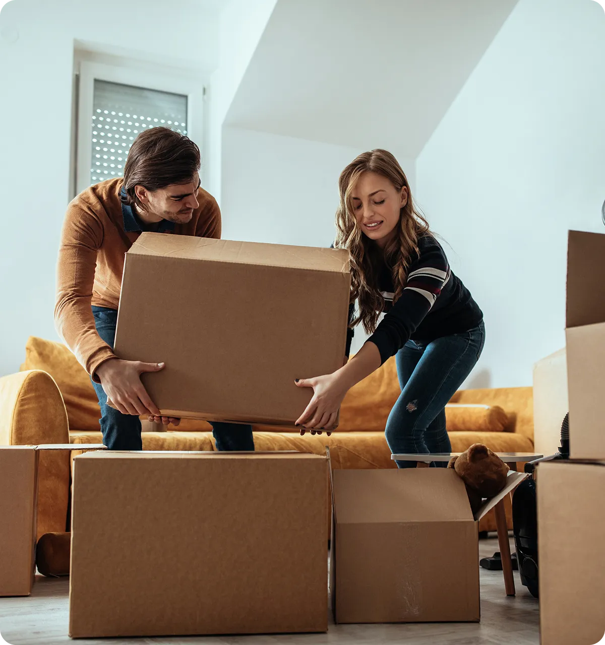 moving in apartment