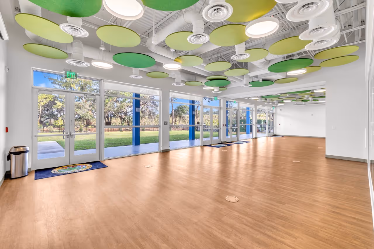 Interior build-out of school project managed by Warbird Construction