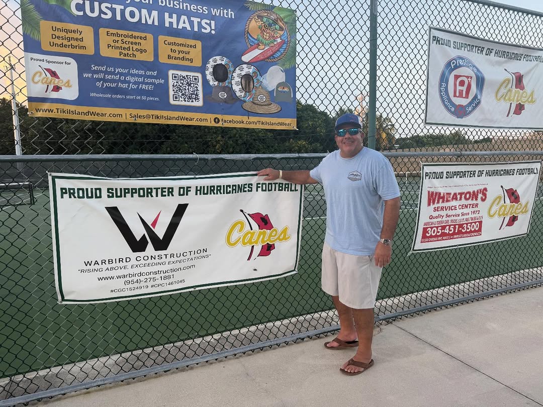 Warbird Construction Proudly Sponsors Coral Shores High School Football