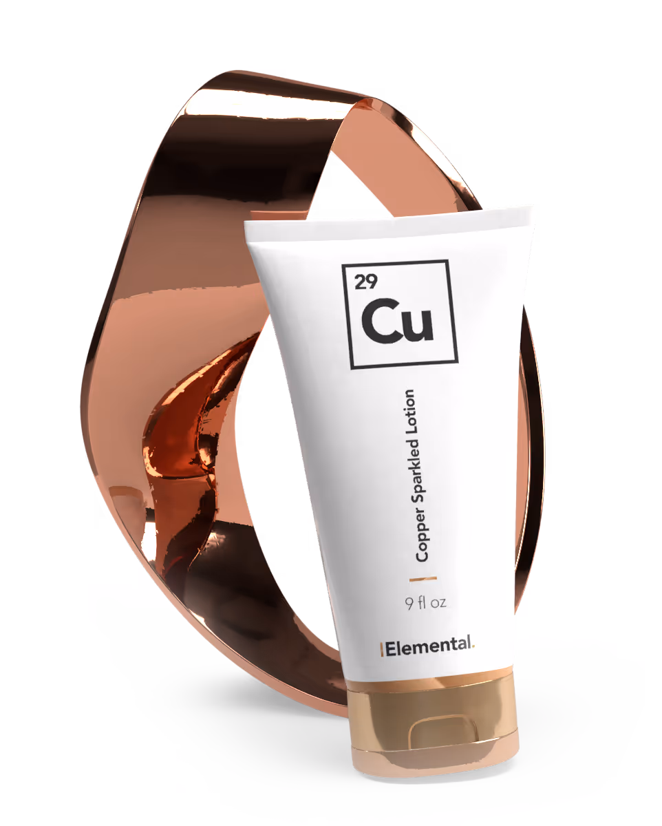 3D Copper Sparkled Lotion