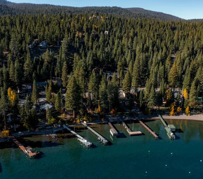 Modern two-story house with a black and white exterior, a driveway with a parked silver SUV, surrounding greenery, and a fenced garden.