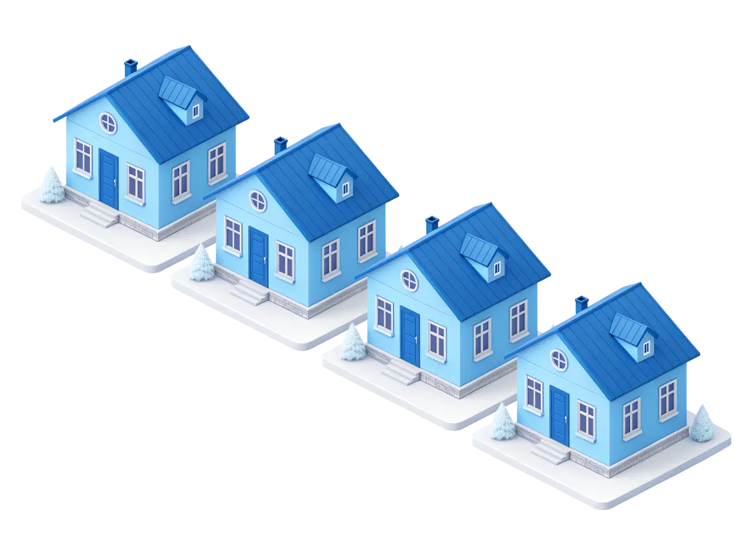 Modern two-story house with a black and white exterior, a driveway with a parked silver SUV, surrounding greenery, and a fenced garden.