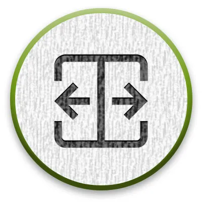 arrows pointing in opposite directions