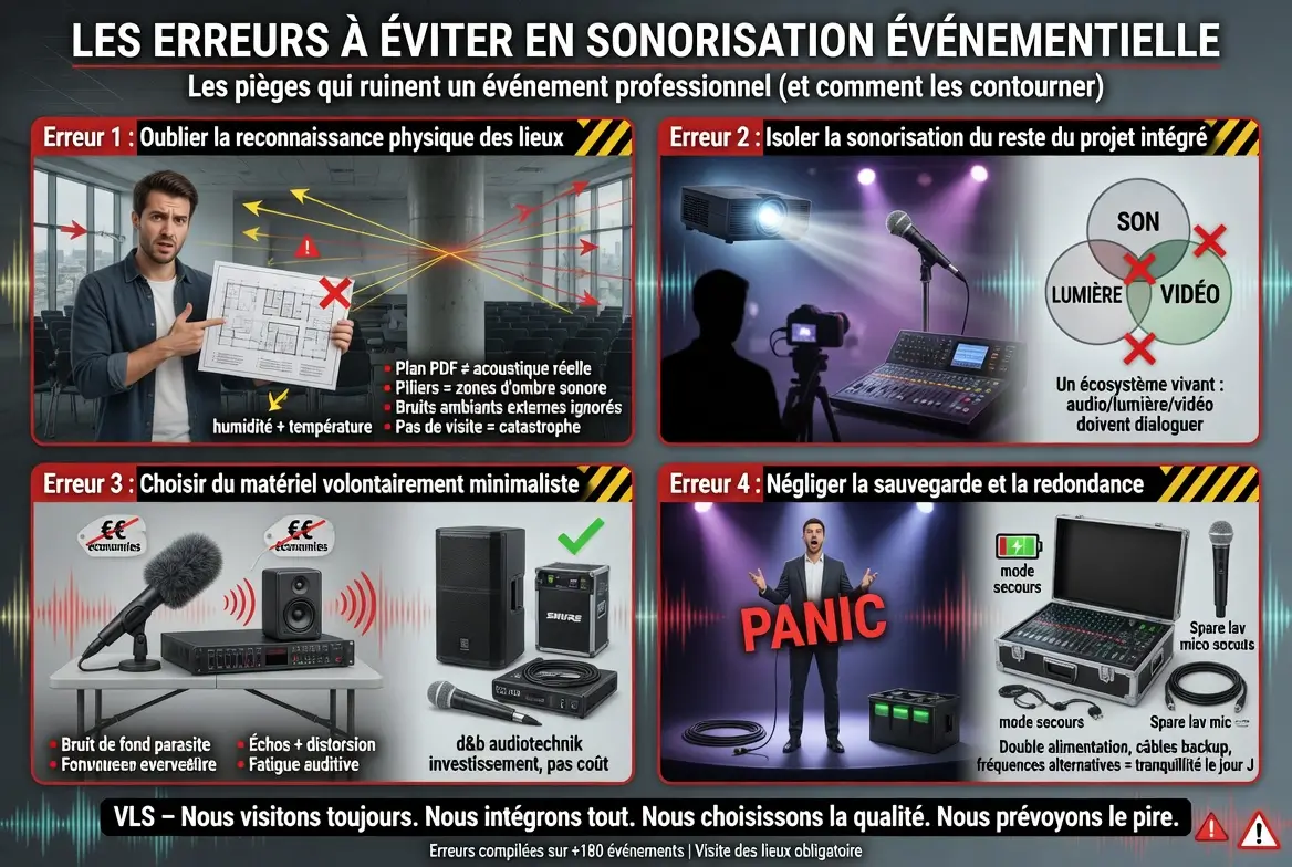 Les erreurs à éviter en sonorisation événementielle