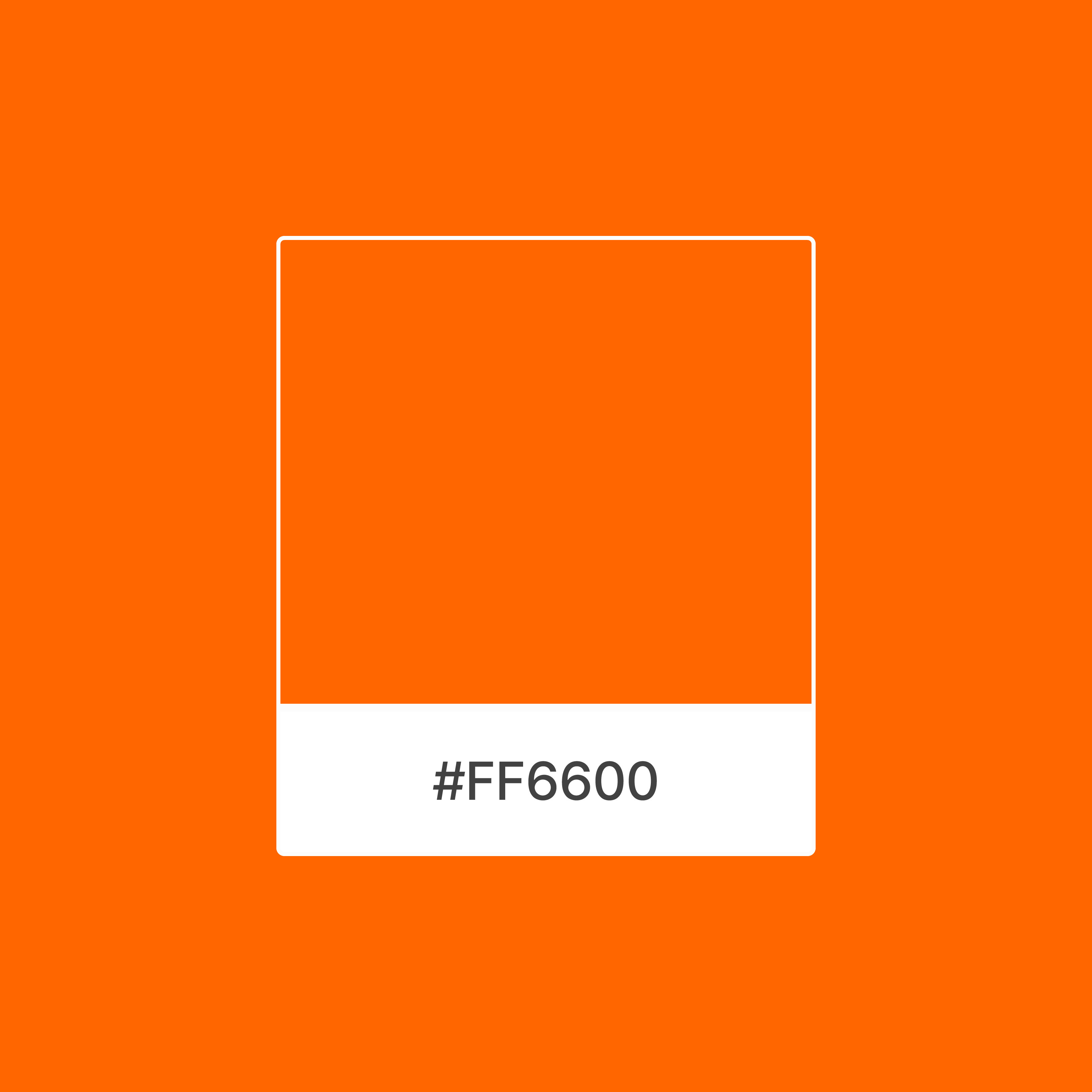 Color: #FF6600
