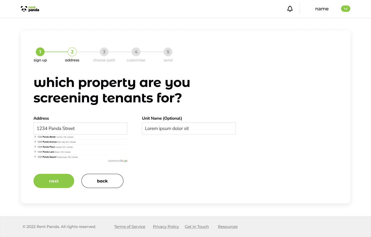 Onboarding flow