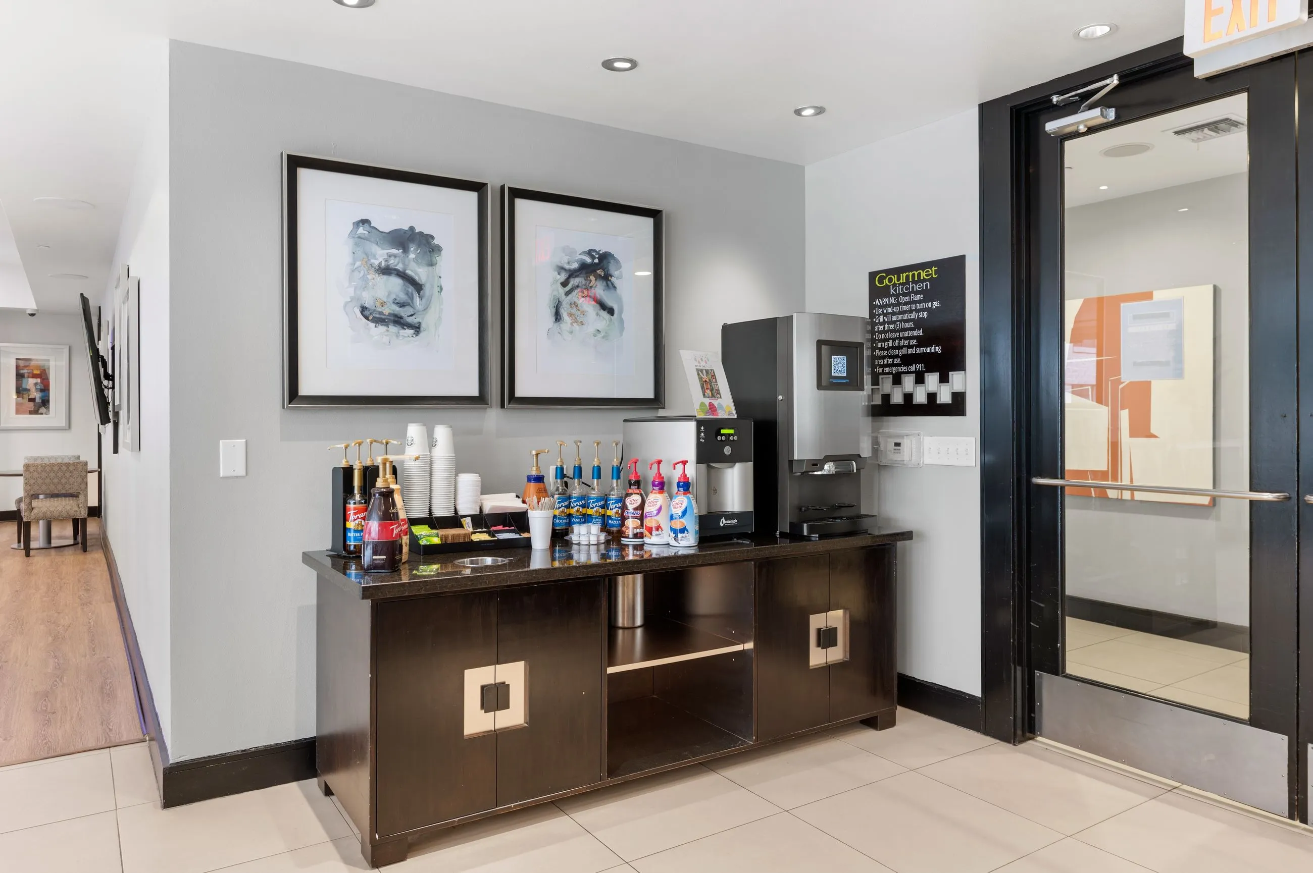 Community breakfast bar