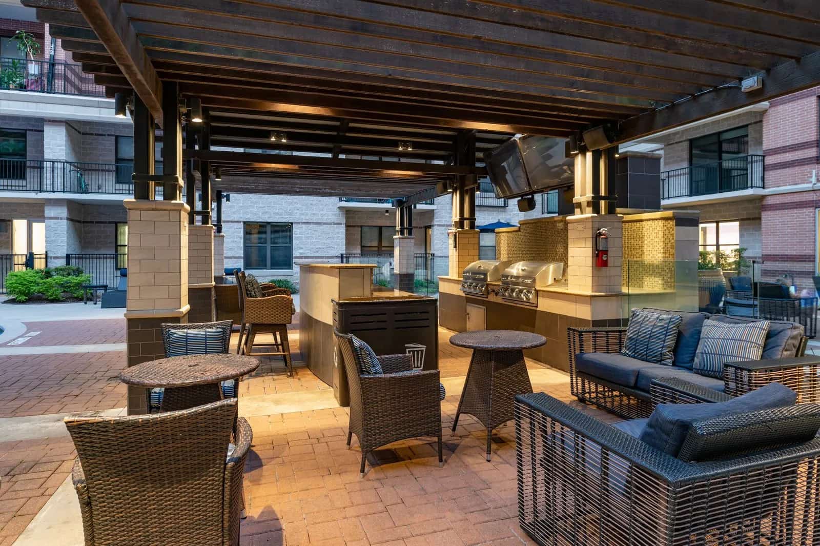 Exterior night grill