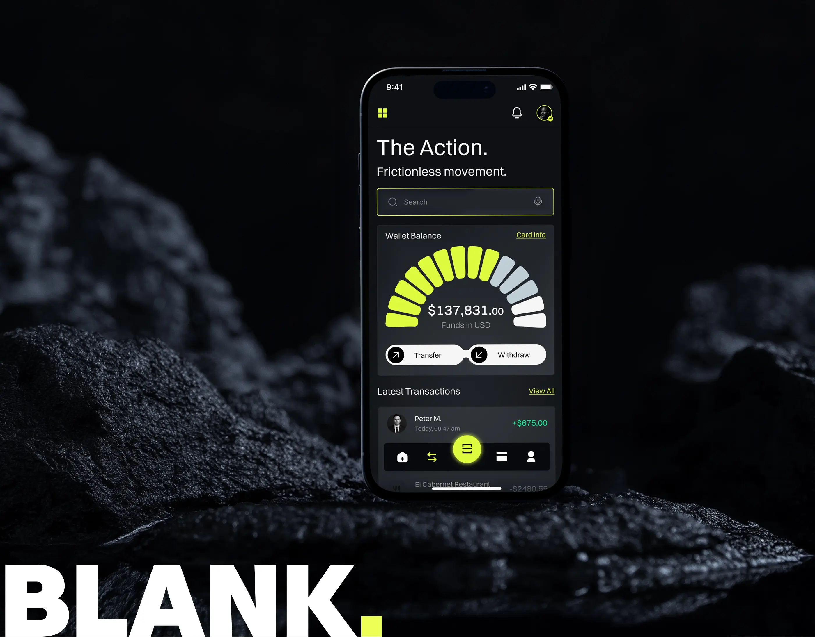 Blank. Premium Fintech Banking App