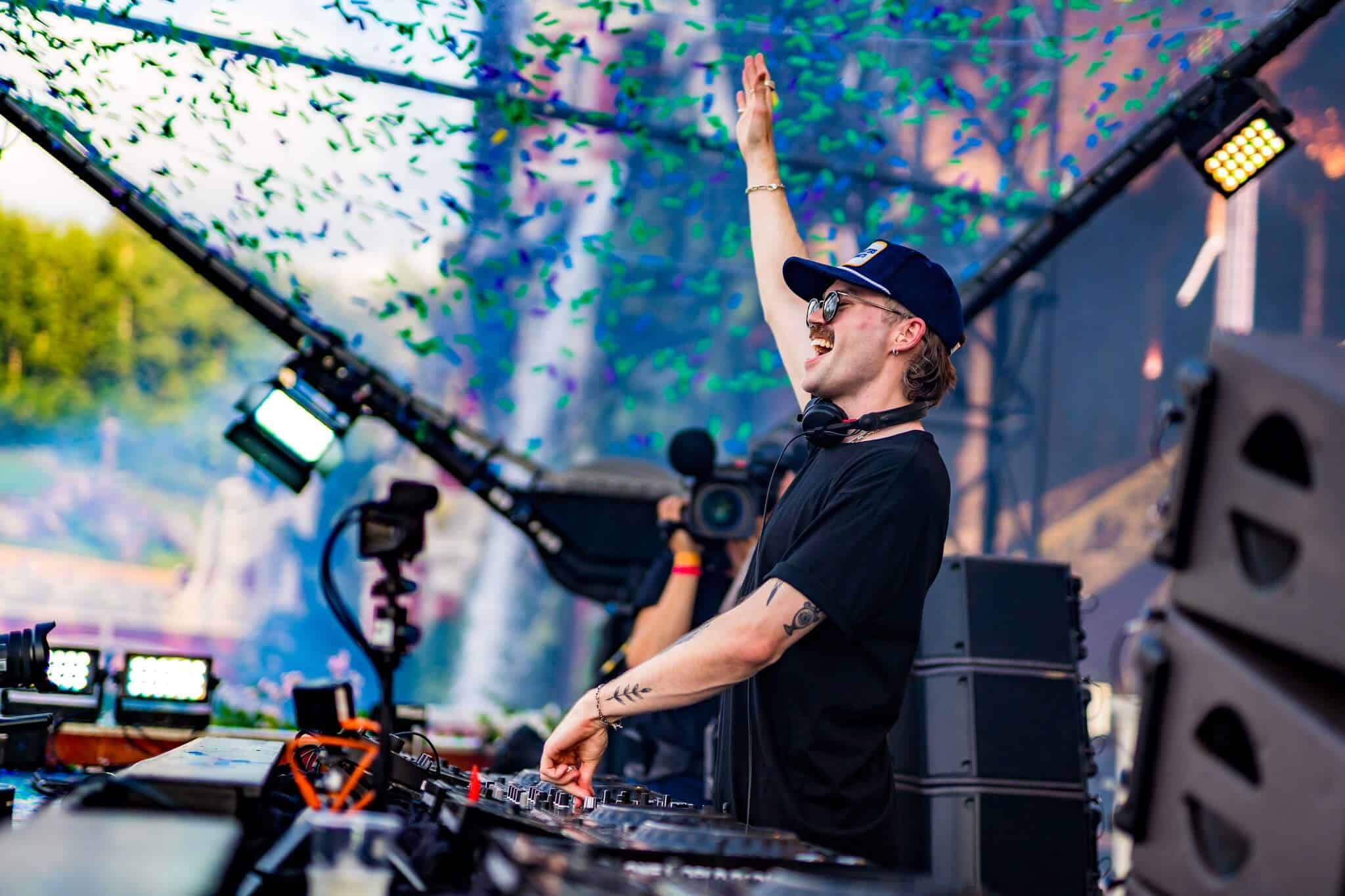 image of musician at music festival