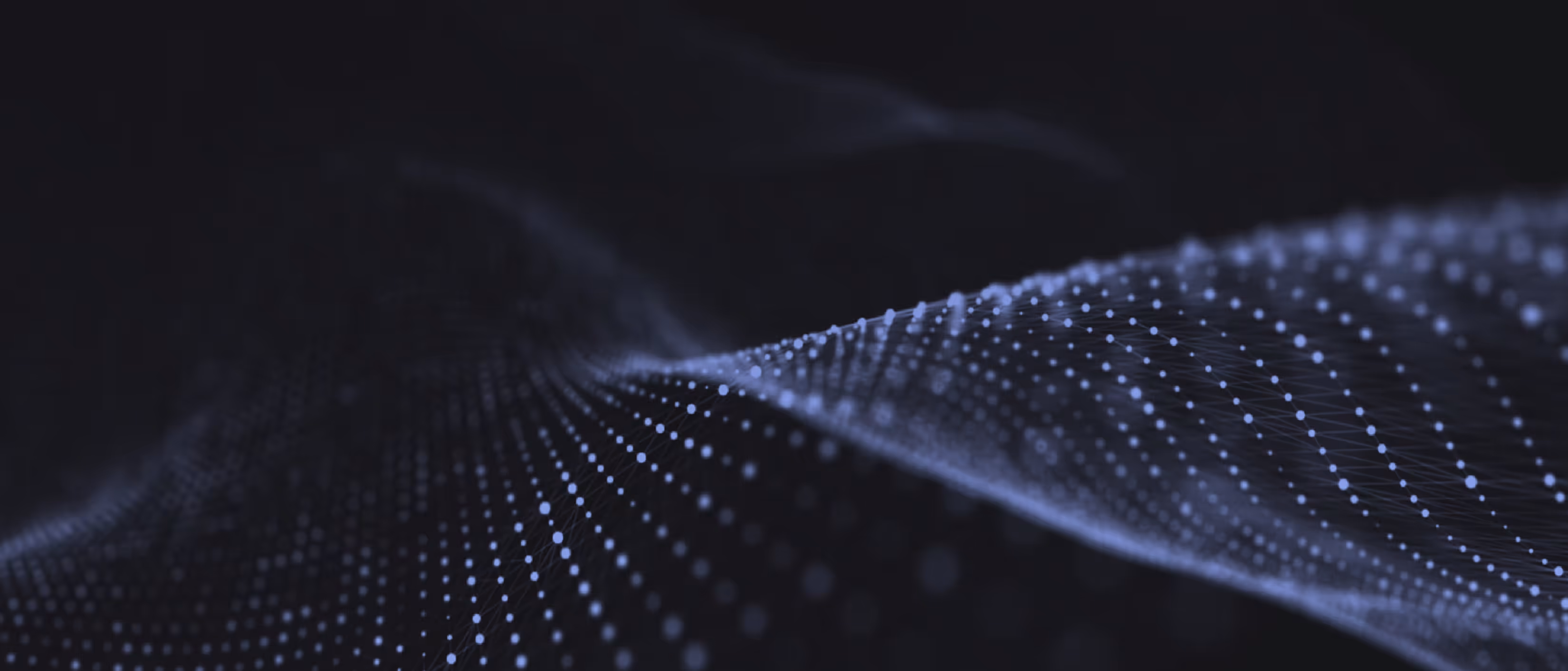 This image of a digitized wave conveys the elegance of the HMX Cognitive Model and Cognitive Map concepts that achieve consistent, reliable, and human-like reasoning.