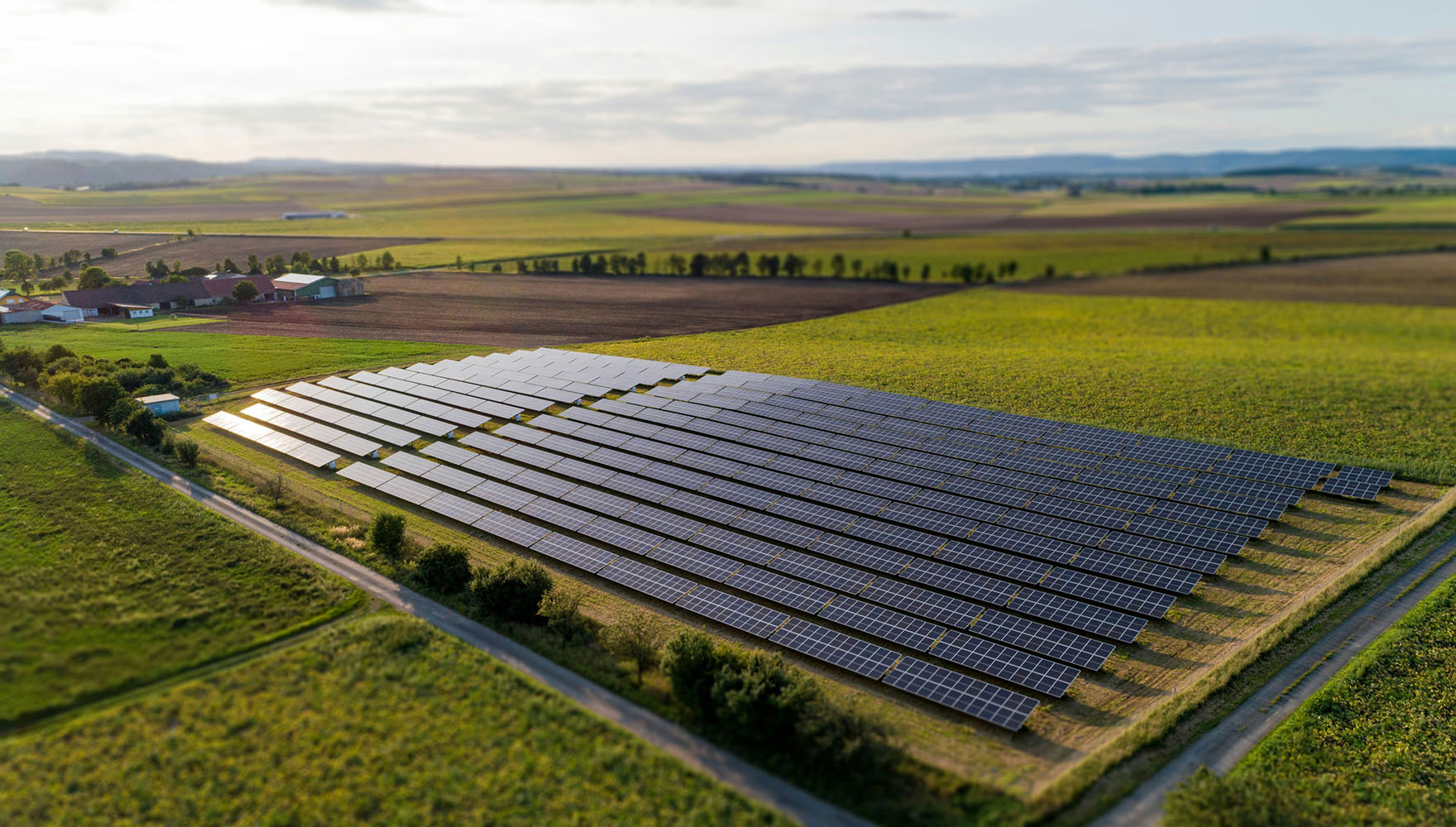Planta de energía solar para proyectos de transición energética