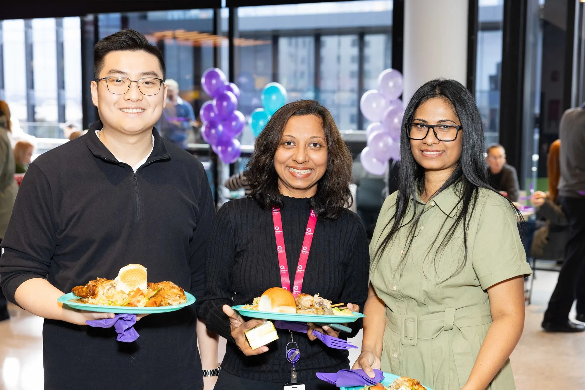 Qudos Bank Staff enjoying brand launch party