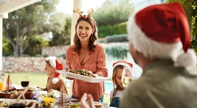 Family christmas bbq