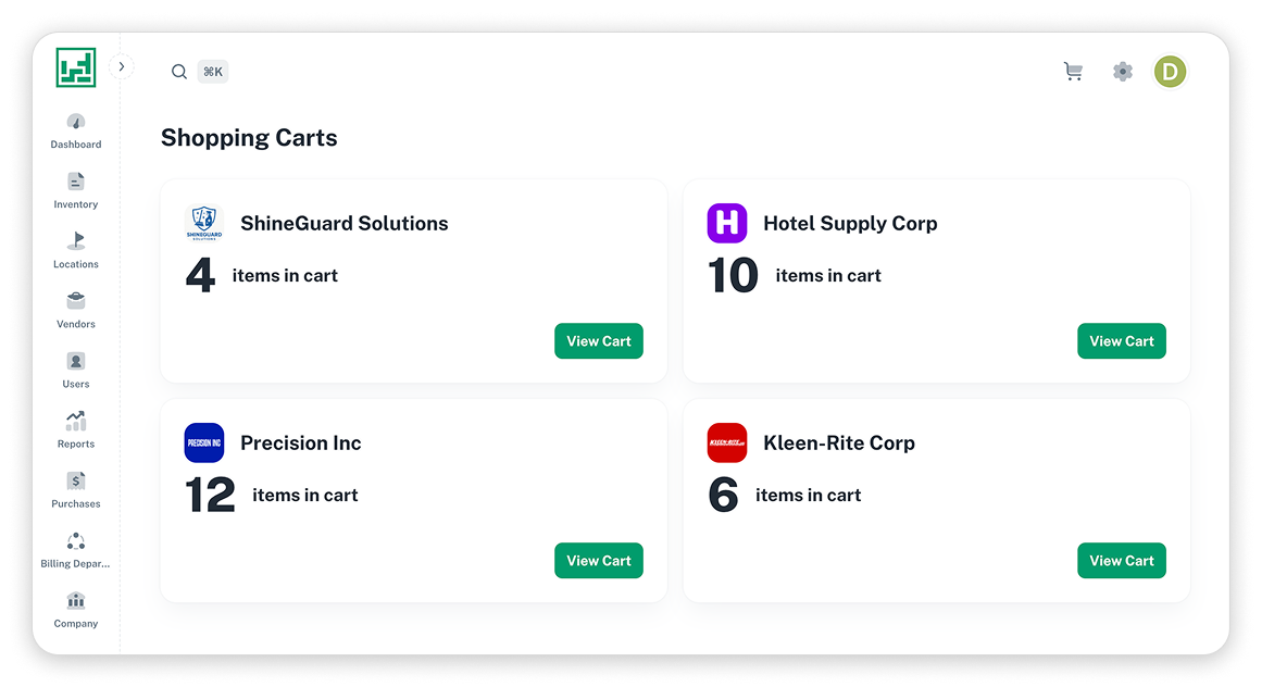 multi-vendor shopping cart