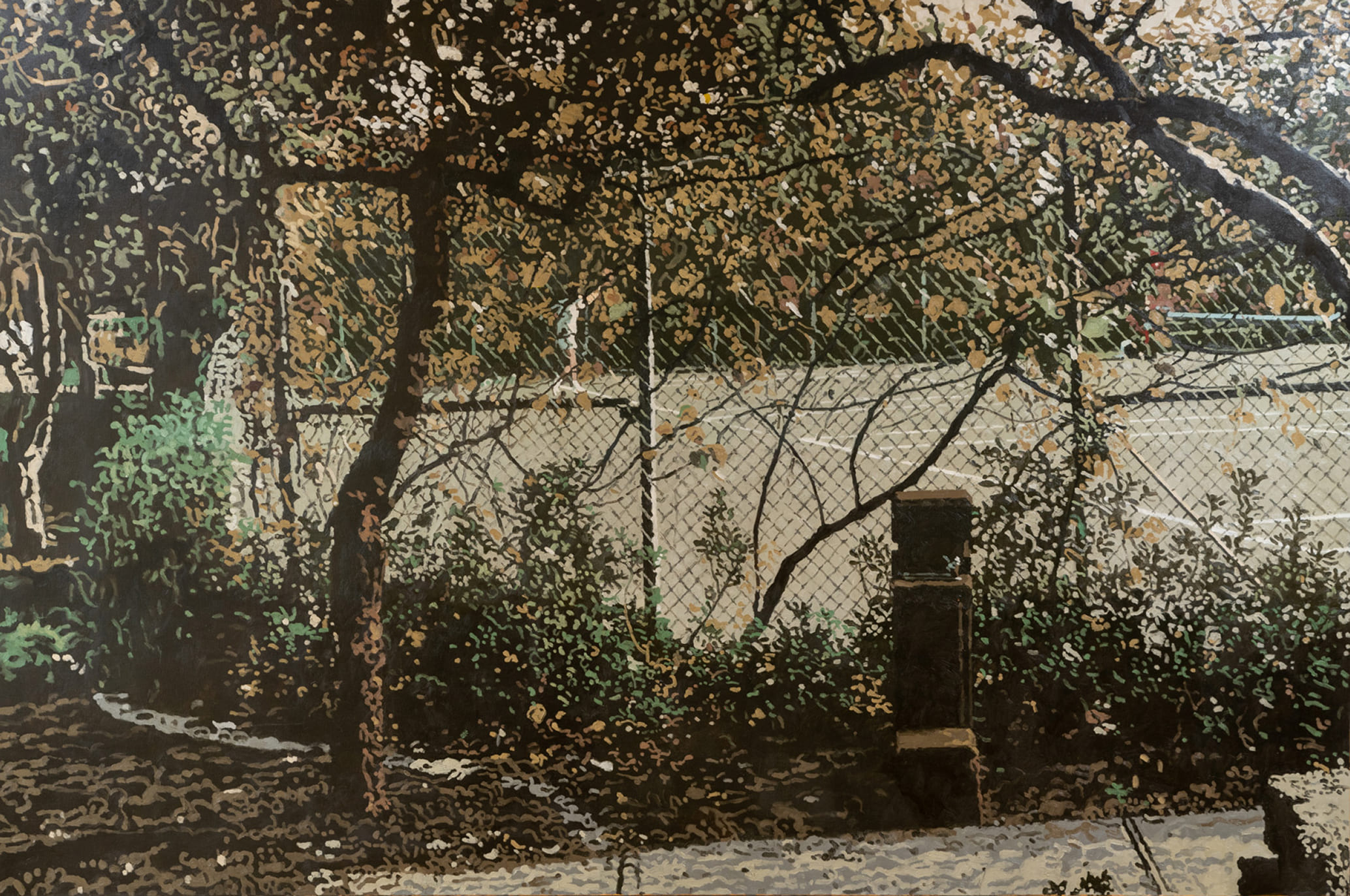 Park with Tennis Court