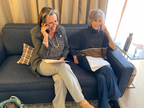 Jane Fonda Phone Banking