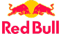 Red Bull energy drink logo.