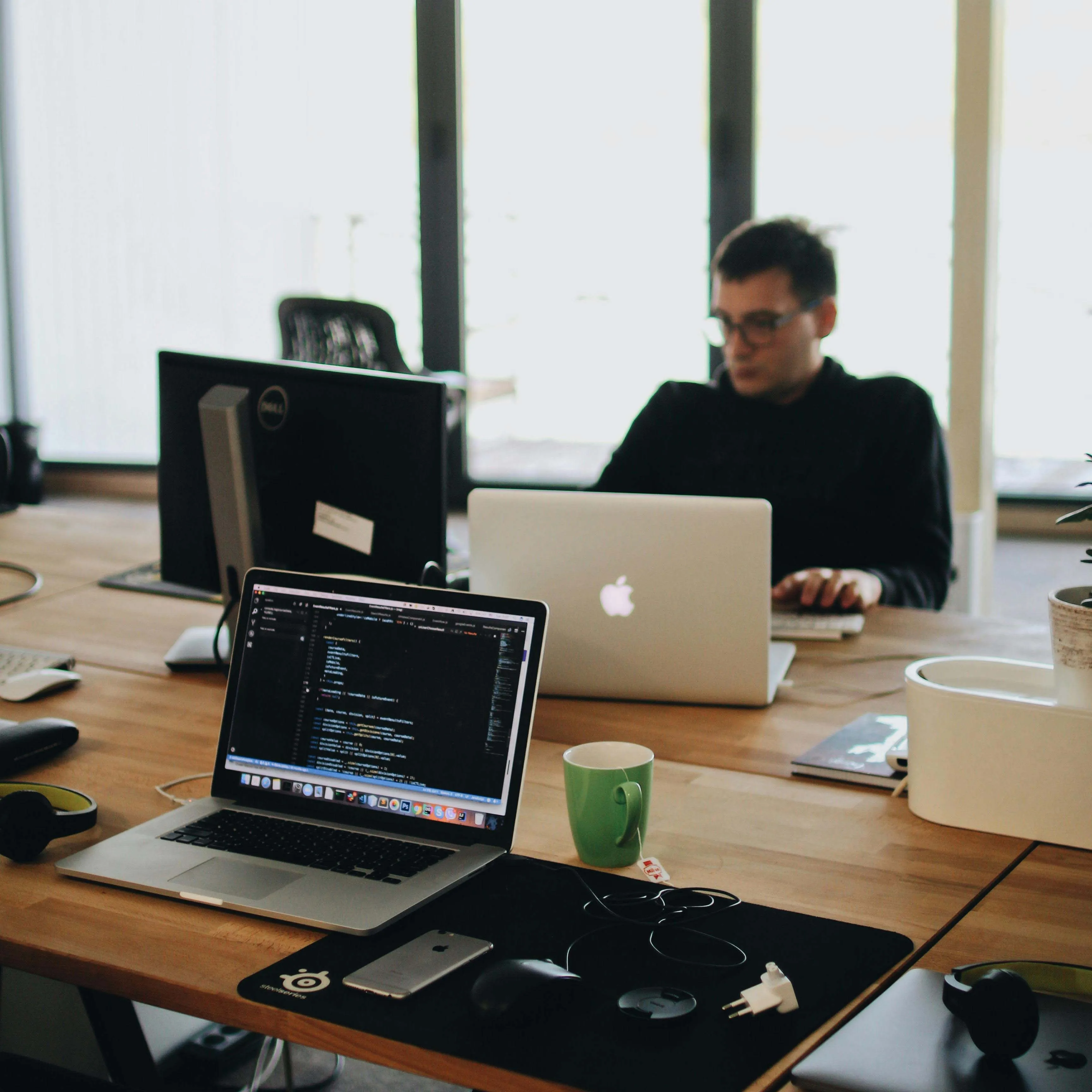 Team collaboration photo – creative director at work.
