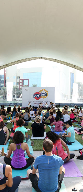 Evening view of Dubai Outsource City from afar Our Venues