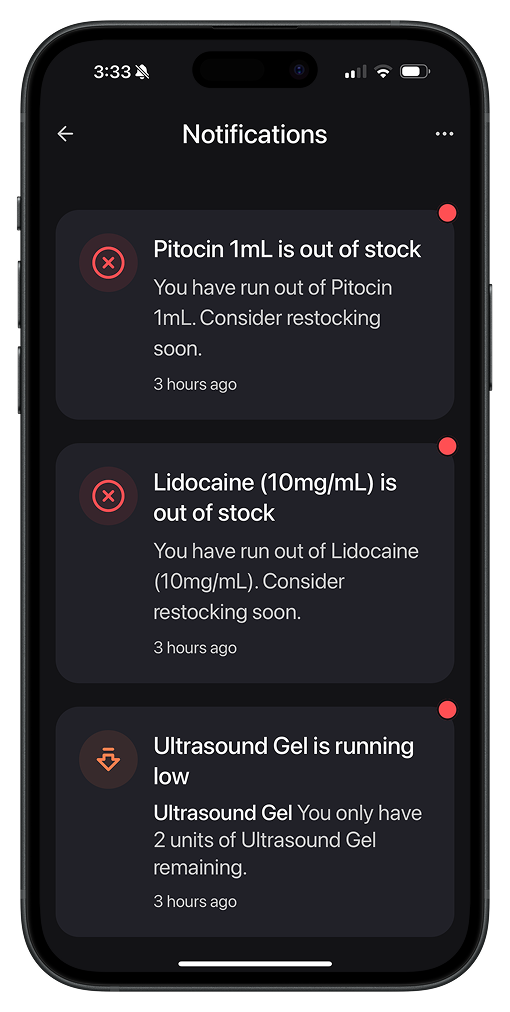 TidyNest notification details screenshot