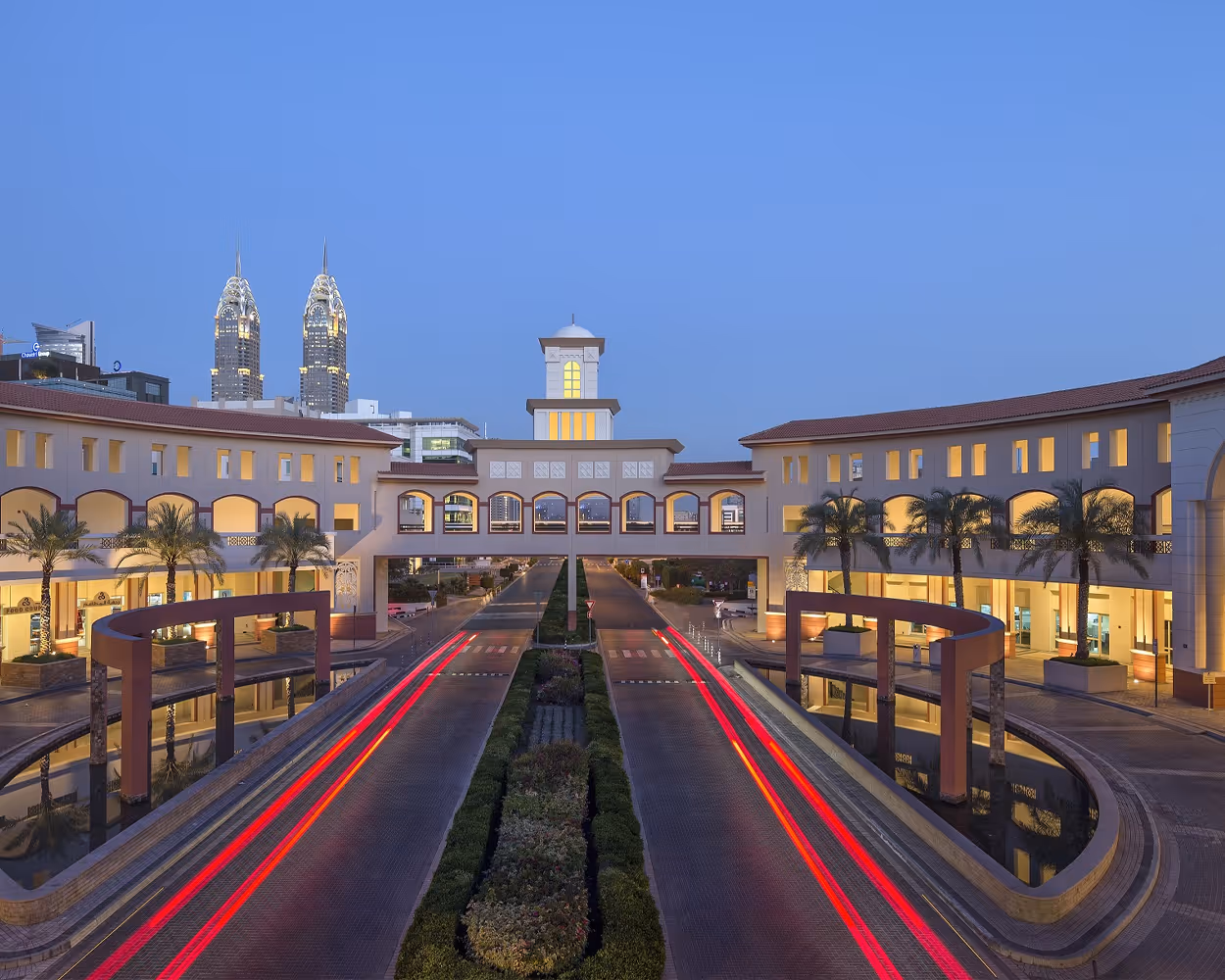 Evening view of Dubai Outsource City from afar DKP & ICCA Dubai Present the Pasta & Pie Mystery Box Competition