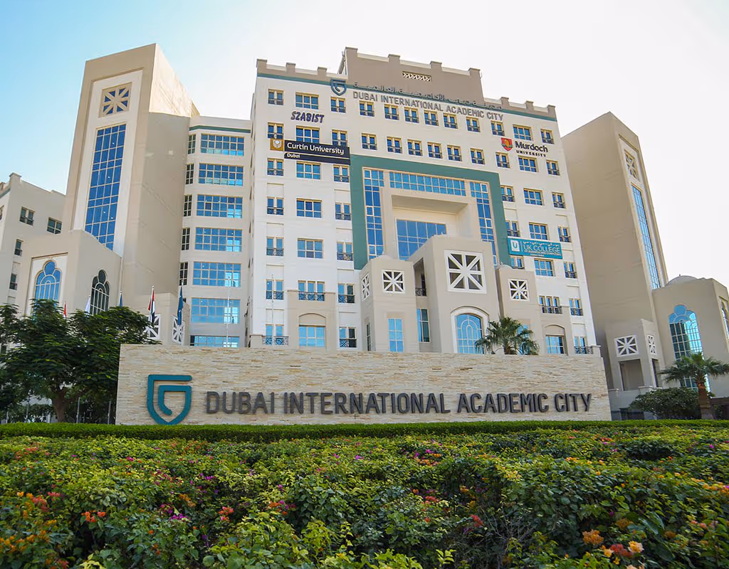 Evening view of Dubai Outsource City from afar AI, drones, genetics, and gaming: universities at TECOM Group’s Dubai International Academic City and Dubai Knowledge Park ramp up future-proof programmes in 2023-24 academic year
