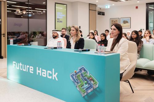 Evening view of Dubai Outsource City from afar Dubai International Academic City and Dubai Knowledge Park launch Future Hack to empower students to solve real-world science challenges